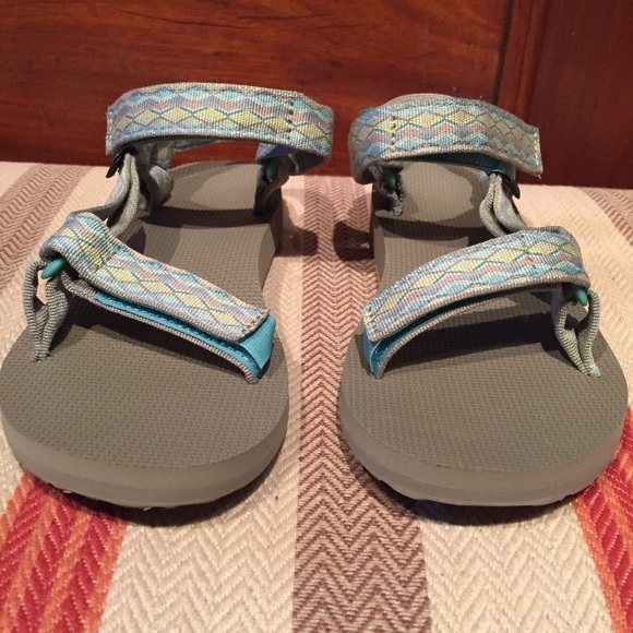 multi colored tevas